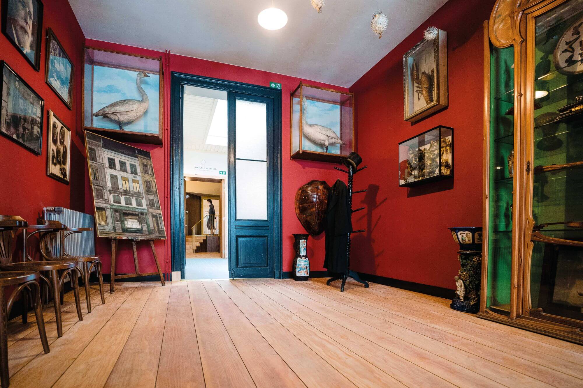 World famous artist's house in Belgium has floors revitalized using Rubio Monocoat hardwax oil wood finish.