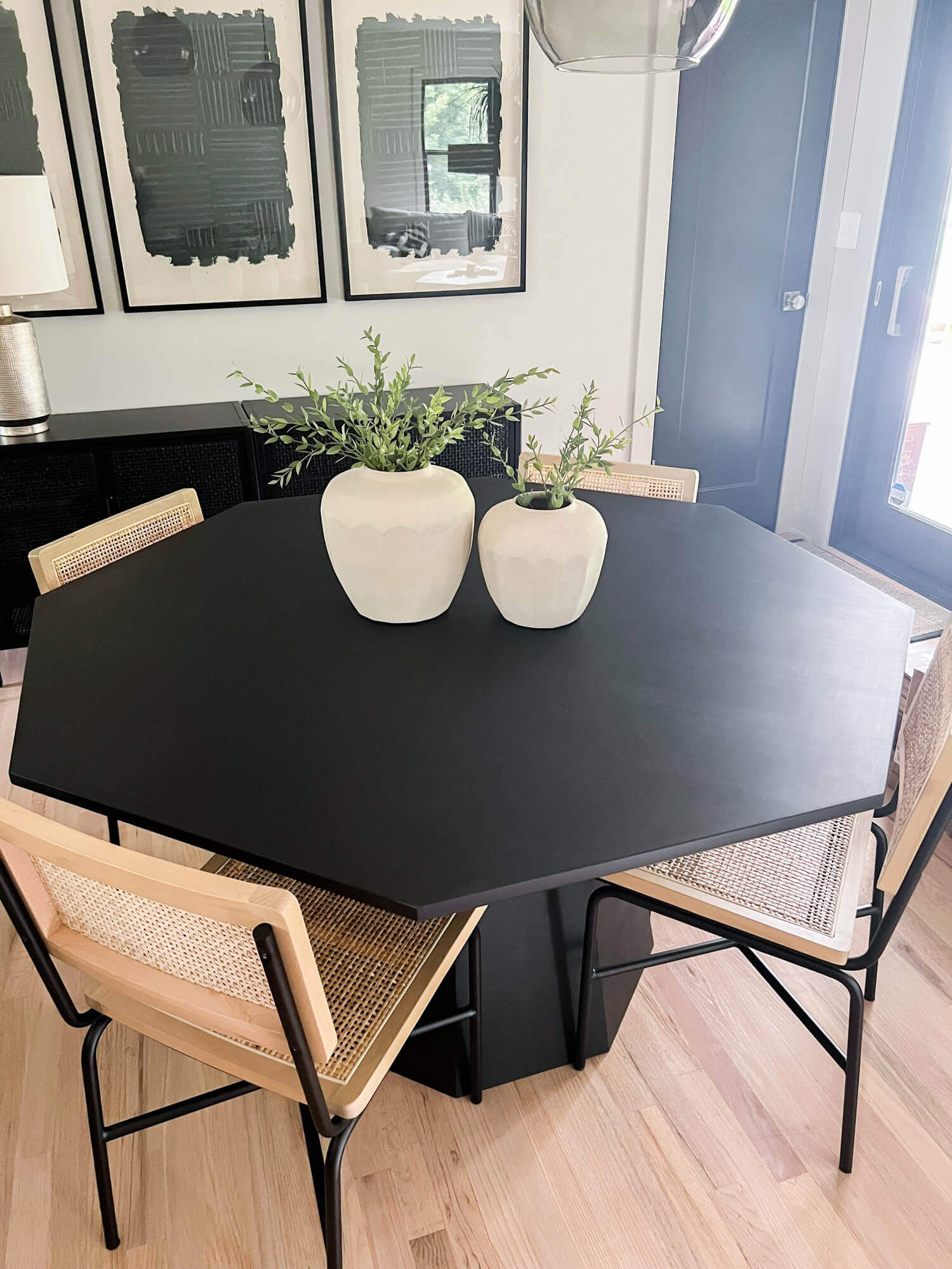 Octagon dining table discount set