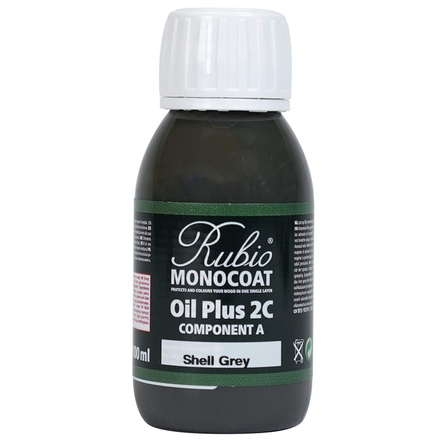 Rubio Monocoat Oil Plus 2C 100 Milliliter Shell Grey