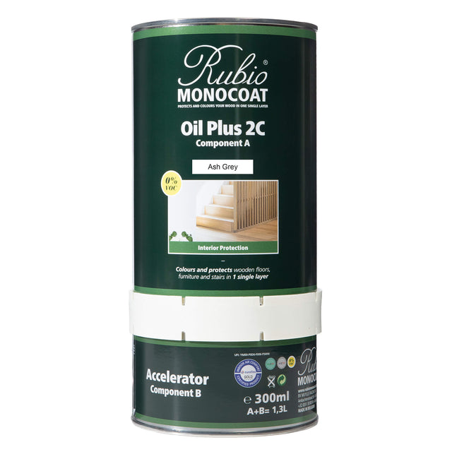 Rubio Monocoat Oil Plus 2C 1.3 Liter Ash Grey